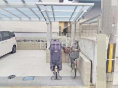 サイクルポート 自転車バイク屋根 YKKAP エフルージュ FIRST フラット屋根